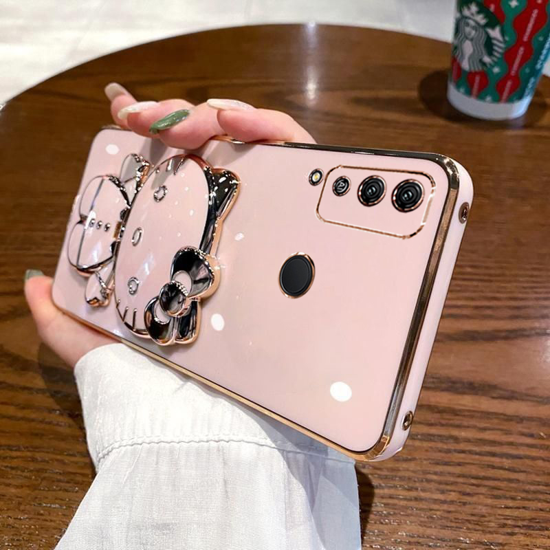 荣耀Play4T带镜子凯蒂猫保护套