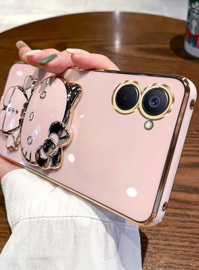 适用realmeV20手机壳真我V20保护硅胶套RMX3611全包防摔oppo软壳3610带镜子支架v205g女realme高颜值可爱卡通