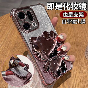 适用oppofindx9手机壳findx9pro保护硅胶套PLJ110带镜头膜PLG全包防摔透明por软oppo支架镜子oppox女新款 可爱