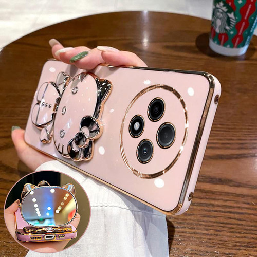 创意KT猫◆补妆镜支架◆孔位精准◆裸机手感