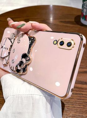 适用vivox23手机壳vivo x23幻彩版保护硅胶套V1809A全包1816T防摔vivix软女vovox炫外壳步步高可爱带镜子支架
