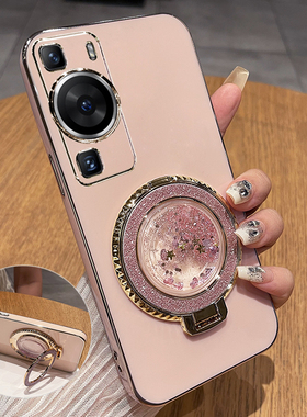 适用华为p60手机壳P60pro保护P60Art硅胶套atr镜头全包防摔LNA软壳air女MNA一AL00带支架新款高级感流沙创意