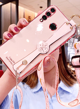 适用华为麦芒8手机壳麦忙7保护硅胶套POT一AL10腕带斜挎挂绳SNE全包边防摔软壳网红TL芒麦七外壳八女00创意新