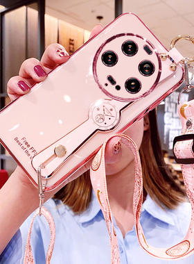 适用于小米13ultra手机壳xiaomi13ultar腕带保护硅胶套斜挎挂绳mi全包13u防摔软创意至尊版uitra女可背带新款