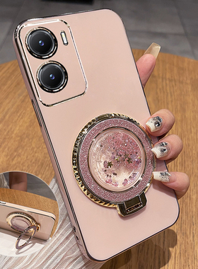 适用vivoy53t手机壳vivo保护y52t硅胶套5G全包y53t防摔V2230A软壳voviy女voy带支架t5g丫新款2166可爱流沙钢