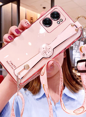 OPPOA57软胶腕带斜挎挂绳保护套