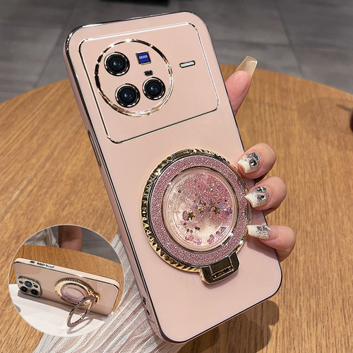 vivoX80带流沙支架保护套