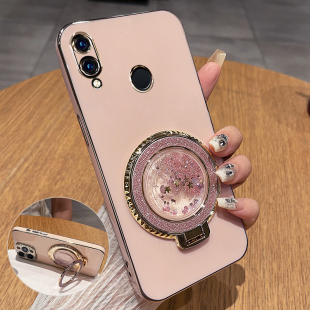 适用华为荣耀note10手机壳RVL一AL09保护硅胶套honornote10全包honor防摔n10软壳RVLAL流沙女not新款 带支架可