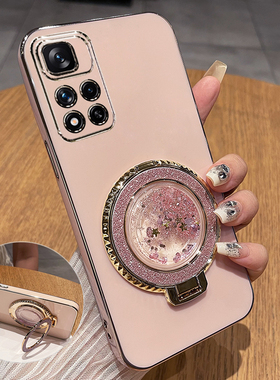 适用于红米note11手机壳redminote11pro十保护5G版硅胶套redmi全包4g防摔por软小米女115g带支架114g流沙新款