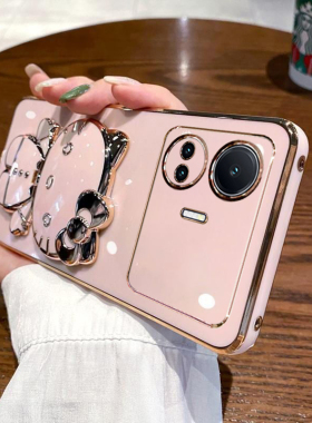 适用真我gtneo5se手机壳realmeGTneo5es保护硅胶套RMX3700全包防摔realme软oppo女gtnoe带镜子支架gt可爱neo5