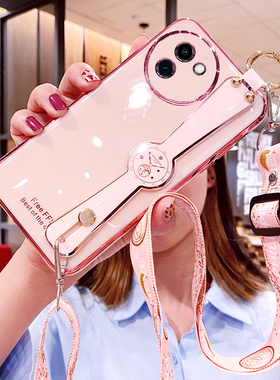 适用vivoy200i手机壳vivo腕带y200t保护硅胶套5G斜挎挂绳V2354A全包防摔丫软壳i5g女新款2353DA可背带t5g妈妈