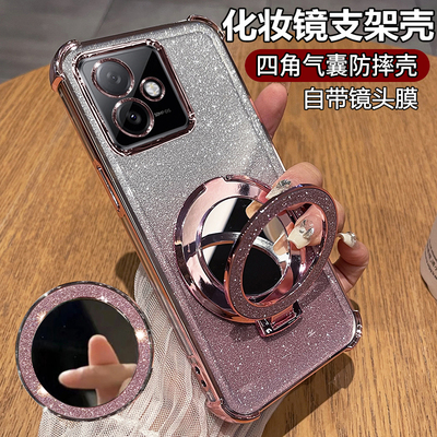 适用华为荣耀X60GT手机壳AGI一AN00保护硅胶套honor自带镜头膜全包气囊防摔honorx60透明软tg女支架镜子新款x