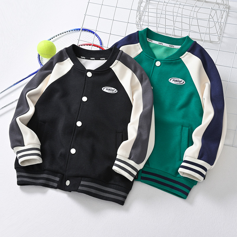 外套童装哈皮鲁春秋棒球服