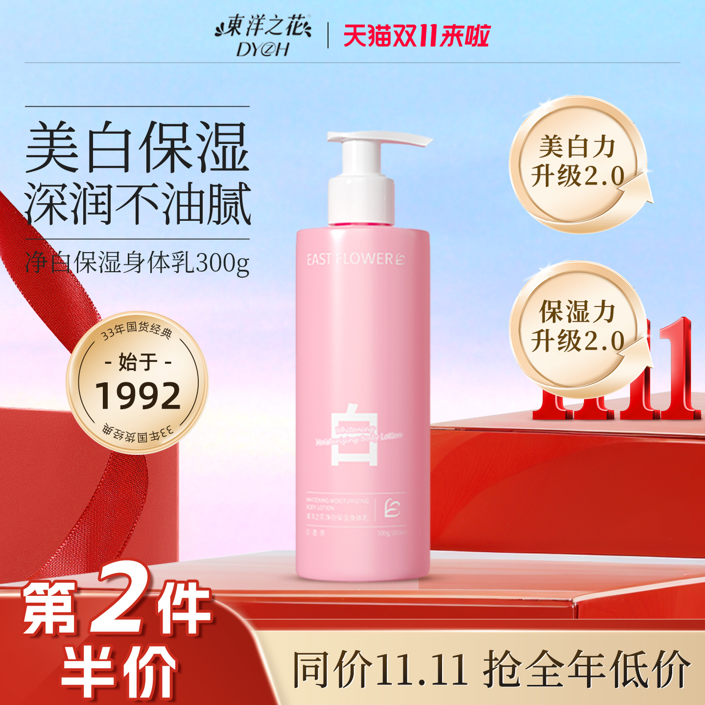 东洋之花身体乳保湿滋润肤乳干燥烟酰胺美白男女士正品官方旗舰店