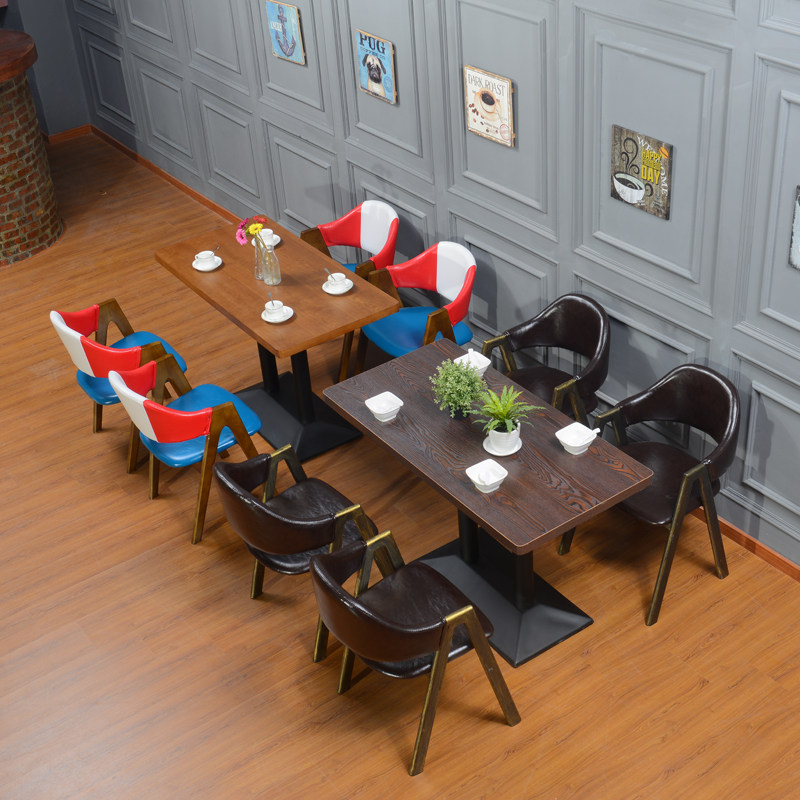 Simplicity theme Restaurant tables and chairs tea with milk Dessert bar Cafe tables and chairs combination Snack bar chair Iron artin the Business/Office Furniture , Dining/Baking furniture , Dining table and chairs  category - from Buy2taobao.com to provide professional Taobao agent buy service