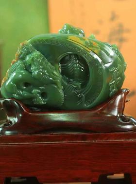 天然玉石和田玉老坑料祥龙罗汉