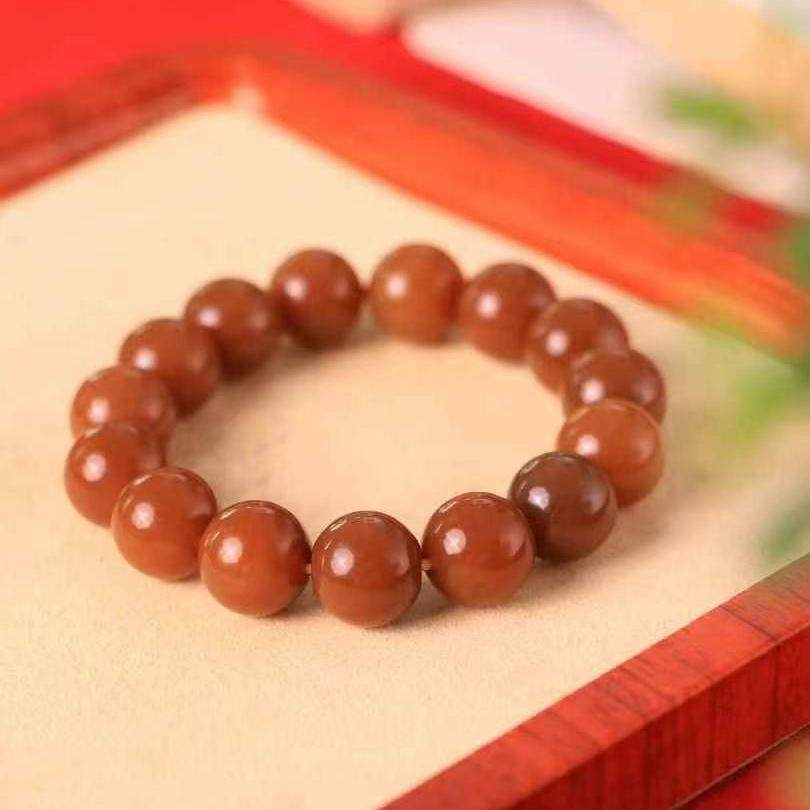 全红糖和田玉14mm男款