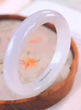 新疆天然烟紫镯货老坑手镯