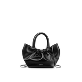 INJOYLIFE云朵包手提包羊皮链条包黑色斜挎包可爱女小包口红包