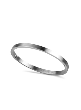 INJOYLIFE气质简约全圆手镯女极G简风金色百搭手饰品送礼物情侣款