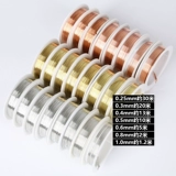 Медные шелковые нитки с бантиком ручной работы, DIY