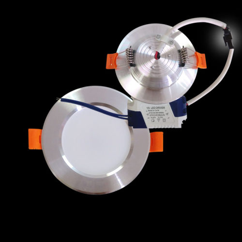 筒灯led白光6000k色温3000开孔3w