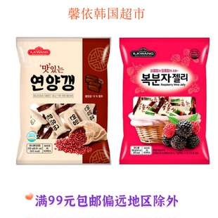 韩国进口糖果零食日光覆盆子味软糖红豆羊羹味糖果过年糖休闲糖果