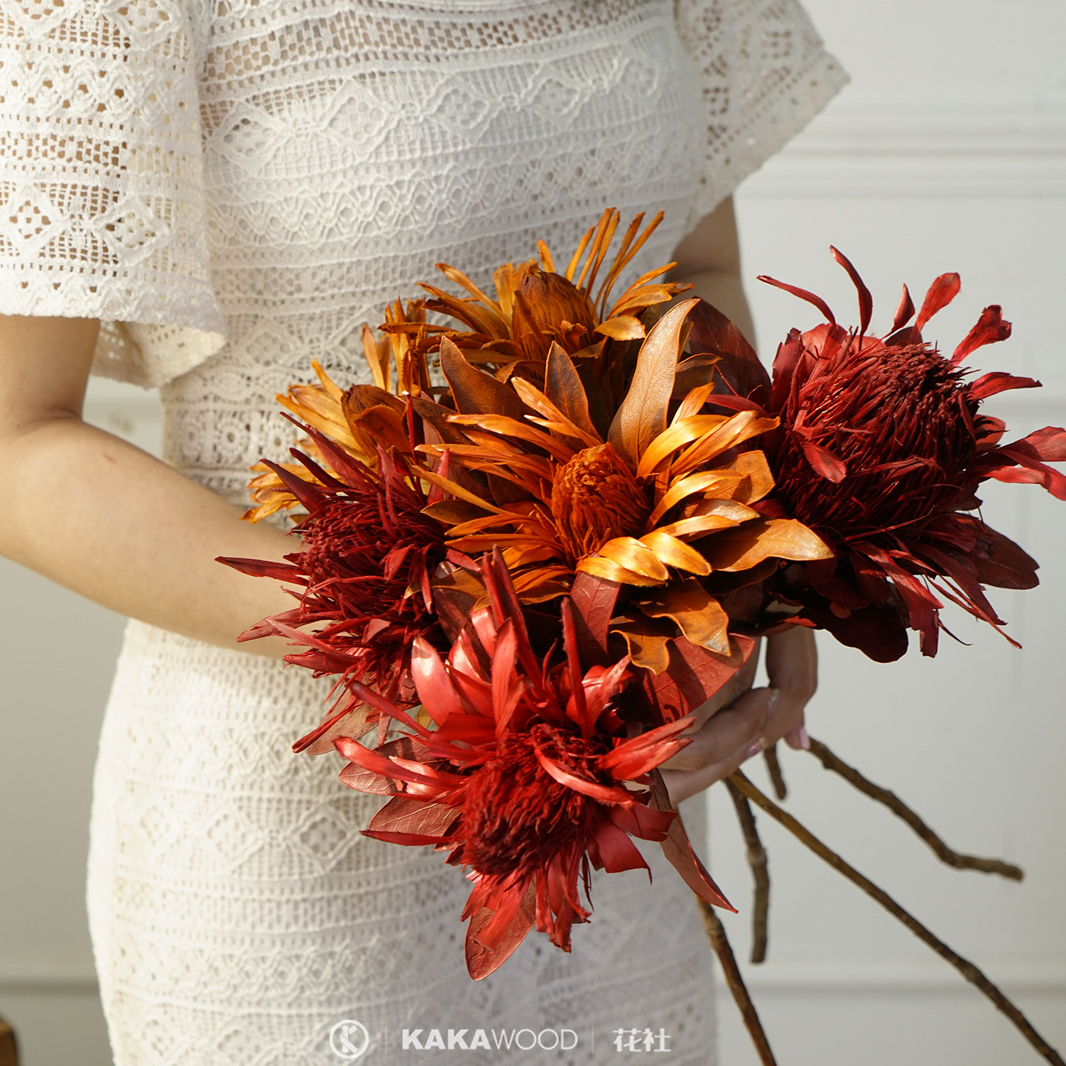 ins南非进口搭配软装公主干花