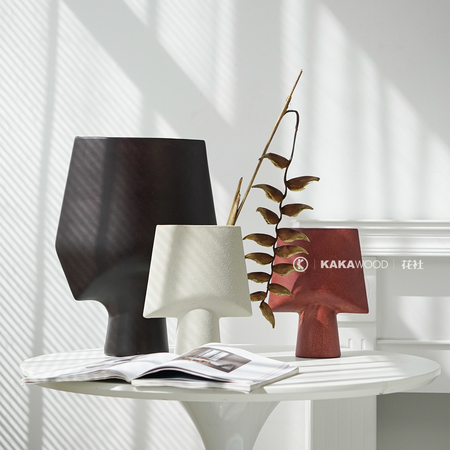 家居装饰品花艺干花高端中式日式