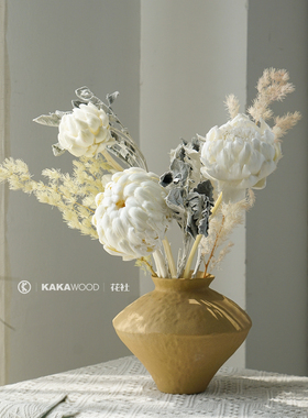 永生白色进口重瓣帝王皇室系列天然生日艺术高级插花家居装饰摆设