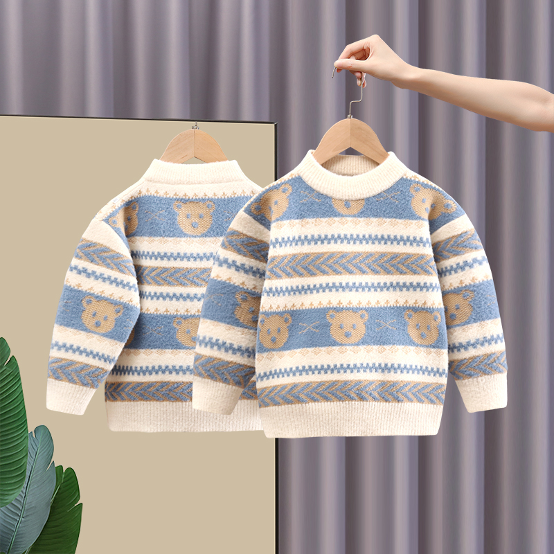 男童毛衣儿童羊绒衫秋冬款