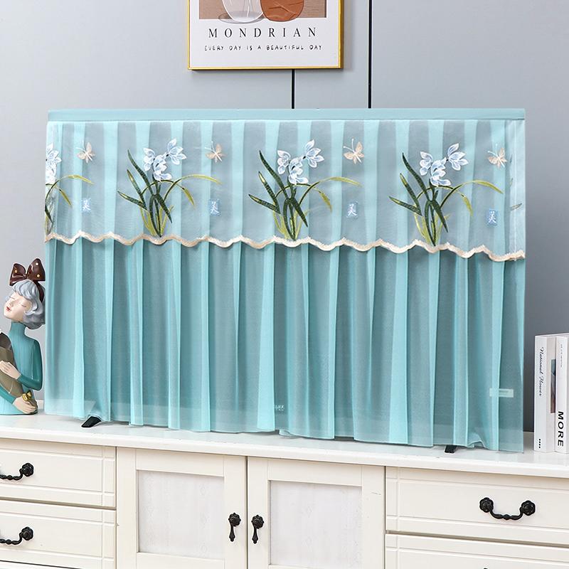 2024年新款轻奢电视机防尘罩套65寸75寸85电视遮盖布盖巾开机不取