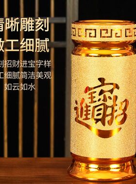 供佛陶瓷香桶家用装香的香桶大号家用插香招财供奉插花佛具用品