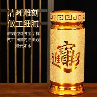 供佛陶瓷香桶家用装香的香桶大号家用插香招财供奉插花佛具用品