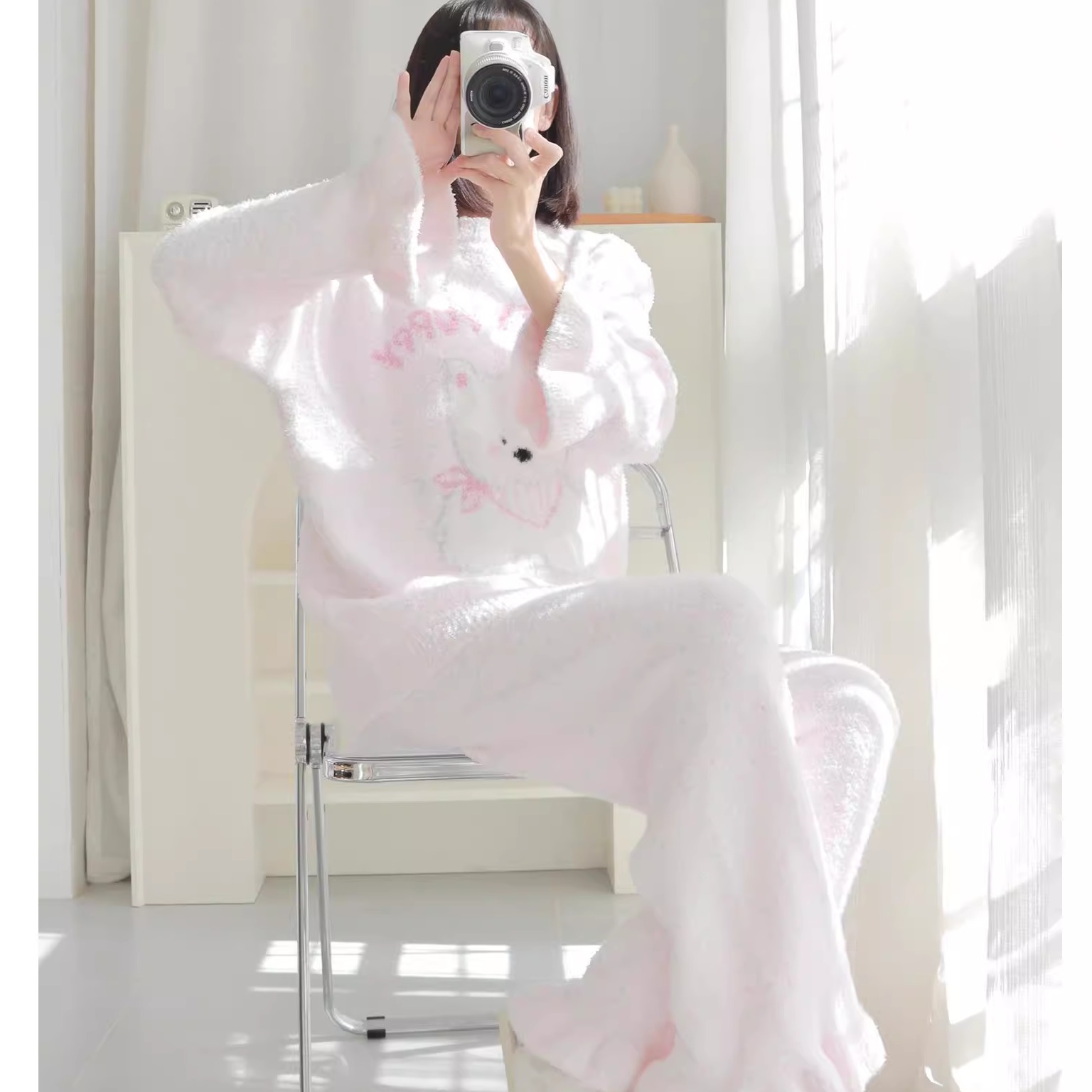 日本yougelatopique半边绒睡衣