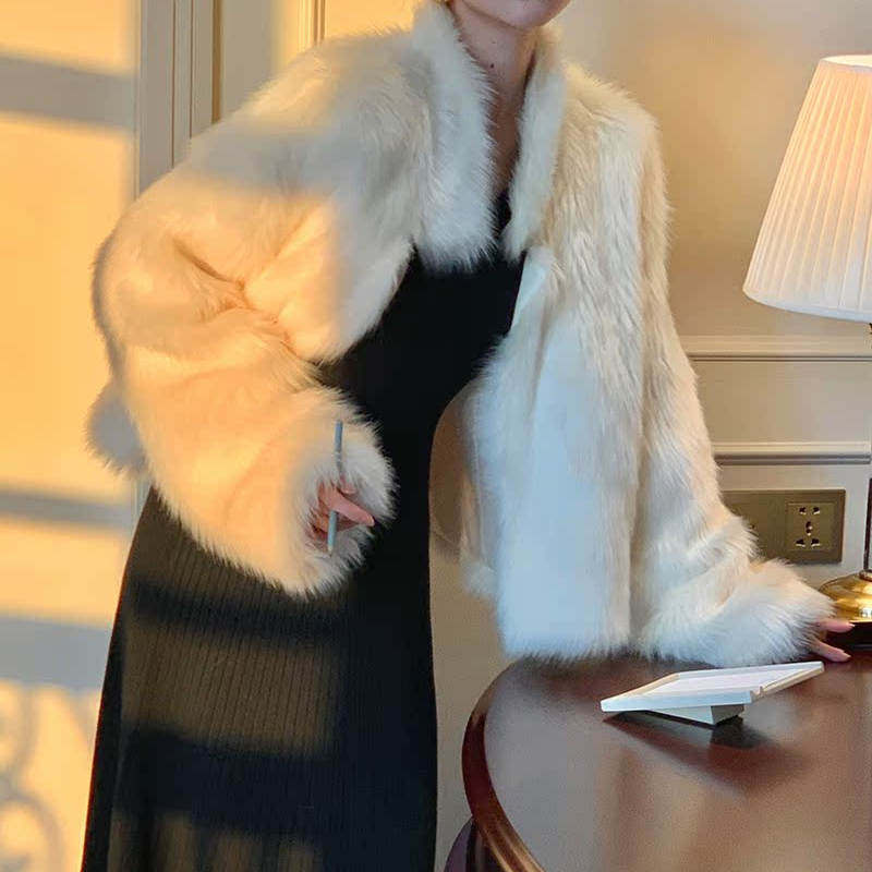 酒午经典返场限时冬季宽松显瘦毛毛外套短款毛茸保暖仿皮草上衣女,女装/女士精品,短外套,淘宝优惠券,粉丝福利购,淘宝优惠卷