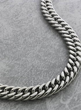 欧美款朋克风钛钢男士马鞭链