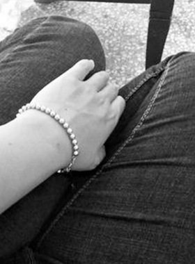 发型师街头风夜店钛钢佛珠链