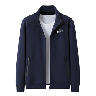 耐克顿卫衣开衫外套男士秋冬季新款加绒加厚保暖运动休闲中年衣服