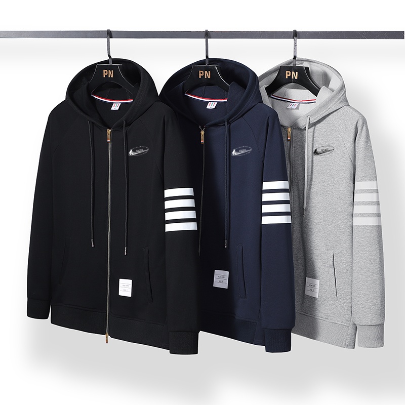 耐克顿卫衣男秋冬季新款运动休闲时尚外套连帽加绒百搭青少年衣服