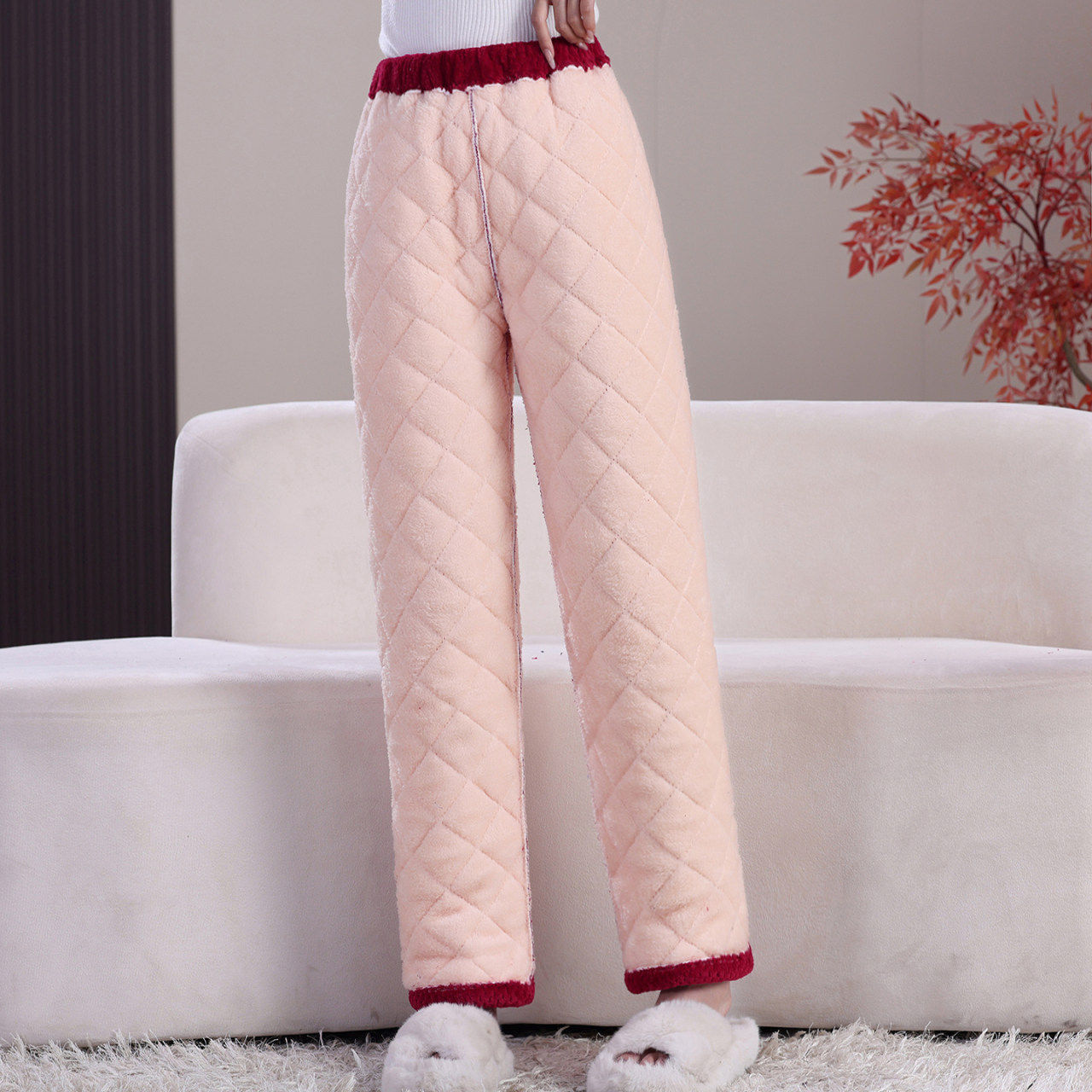中老年保暖裤女妈妈装棉裤女高腰冬装新款羊羔绒加绒加厚家居棉裤,女装/女士精品,棉裤/羽绒裤,淘宝优惠券,粉丝福利购,淘宝优惠卷