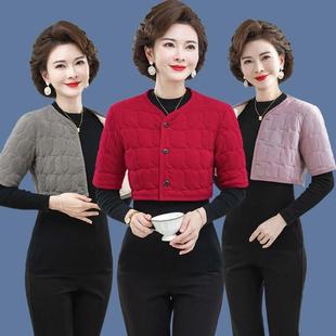 中老年妈妈装 保暖护肩膀颈椎小坎肩 夹棉背心睡觉防寒护肩女秋冬季