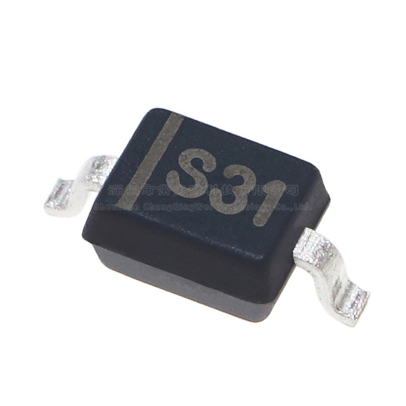 0805贴片肖特基二极管 1SS357 丝印S31 封装SOD-323 45V/100mA
