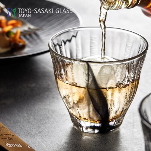 原装进口 东洋佐佐木 水纹墨流杯 烟雨杯 烧酒摇滚杯 水墨丹青杯
