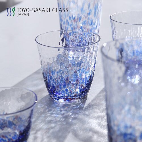 日本进口 东洋佐佐木手工制钢化水晶杯 治愈系水彩杯 甜美水晶杯