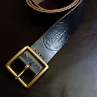 美国霍尔文horween cxl茶芯 腰带 美式复古缝线款 男士皮带 女士