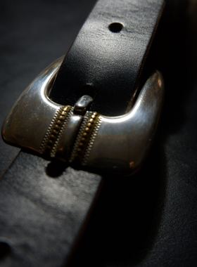 美国霍尔文horween cxl 腰带 黑色 复古 美式 骑士 骑兵