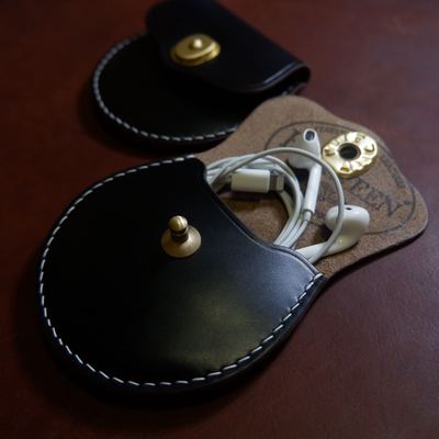 美国霍尔文horween cxl 耳机包 零钱包