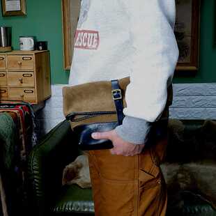 手拿包 美国霍尔文horween 手包 kudu男士 收纳包 cxl茶芯马皮