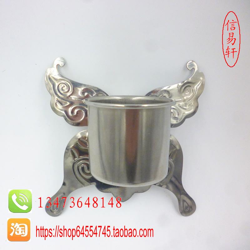 百灵不锈钢水碗蝴蝶水杯百灵鸟笼外挂水杯